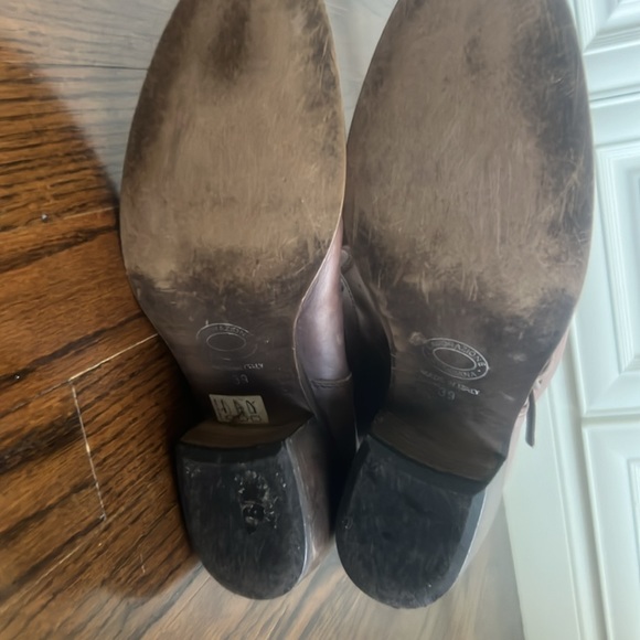 Lavorazione Artigiana leather boots in charcoal color size 39 Great condition - Picture 7 of 9